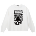 Purple Brand Logo Printed Sweatshirt – White