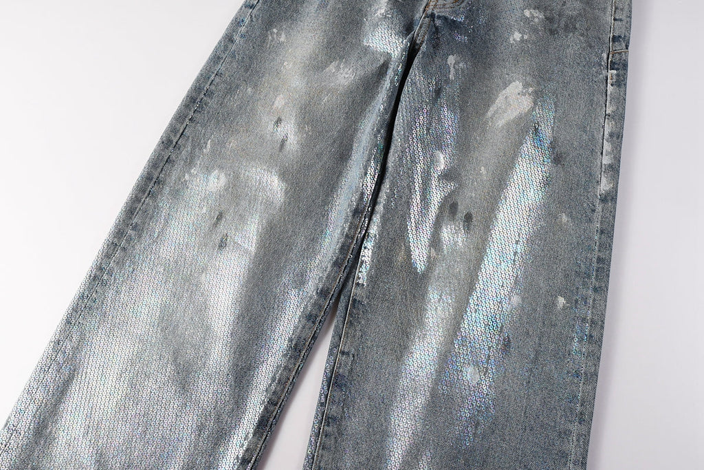Purple Brand Crystal Diamond Skinny Jeans #PU108