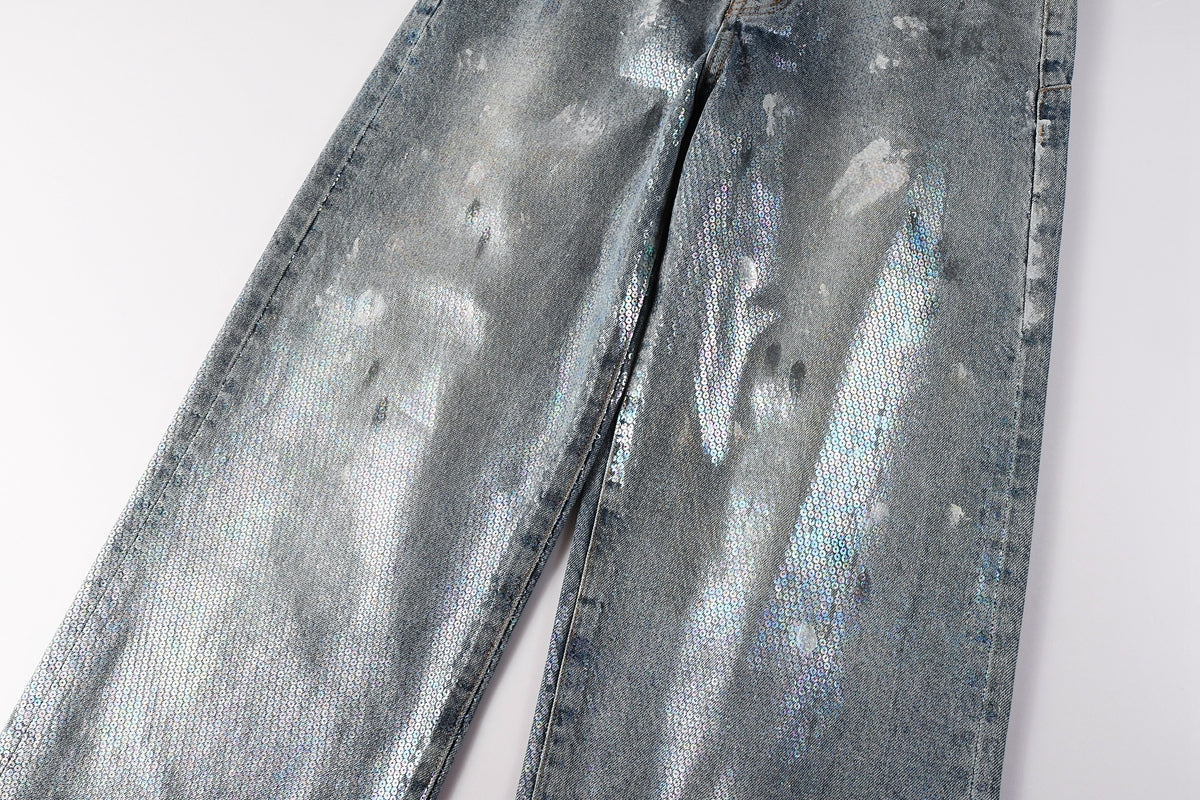 Purple Brand Crystal Diamond Skinny Jeans #PU108