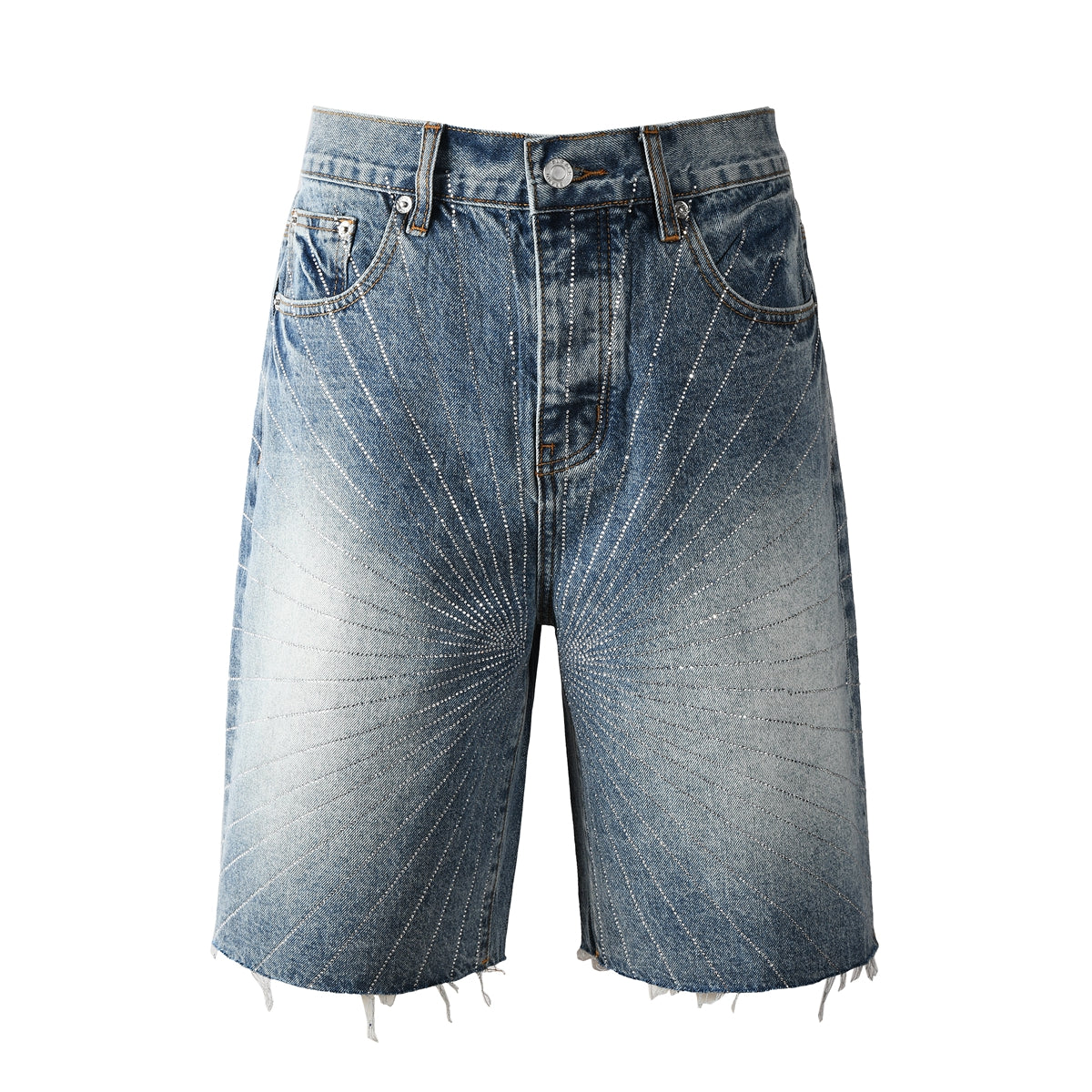 Purple Brand Destroyed Slim Fit Denim Shorts #5100