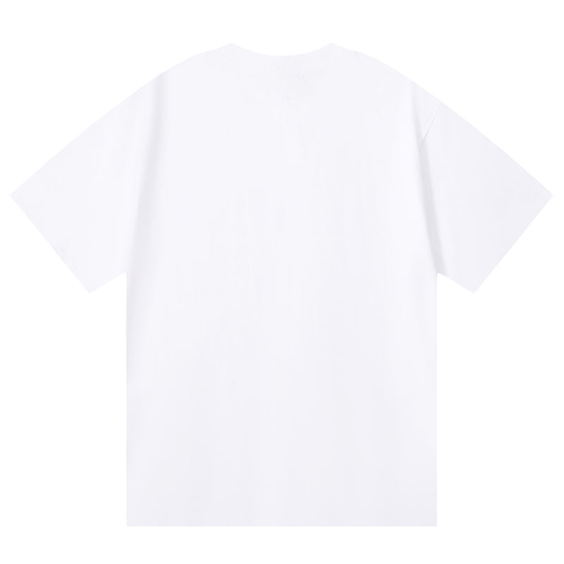 Purple Brand Pattern Print T-Shirt | Black & White