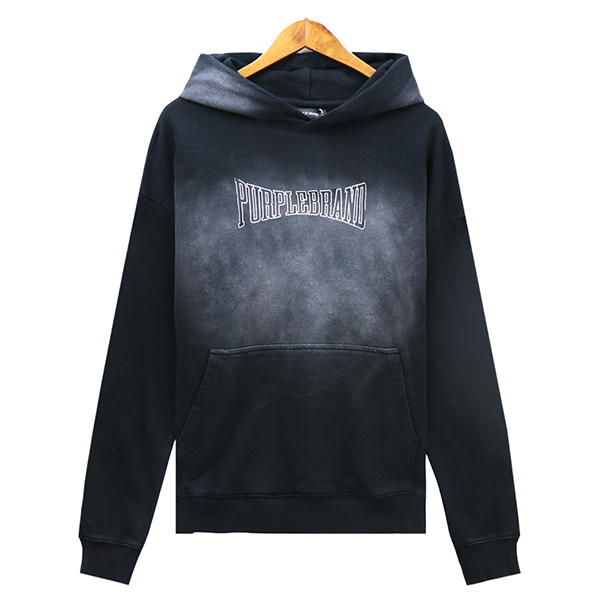 Purple Brand Logo Printed Hoodie
