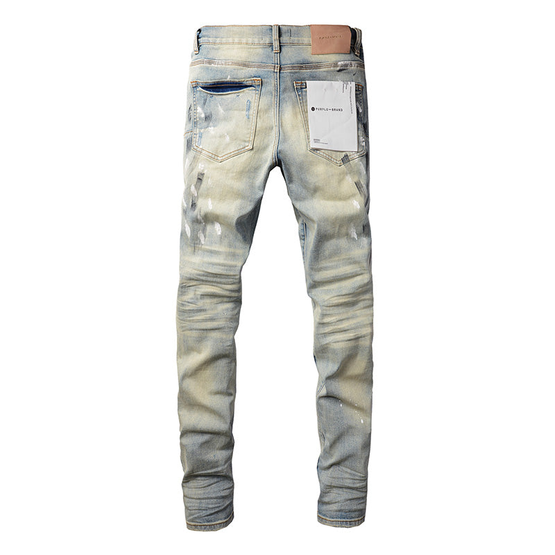 Purple Brand Jeans #9007 | Skinny Fit Scratched Denim