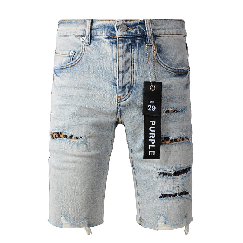 Purple Brand Denim Shorts #5087 – Relaxed Fit Pre-Fall 2024