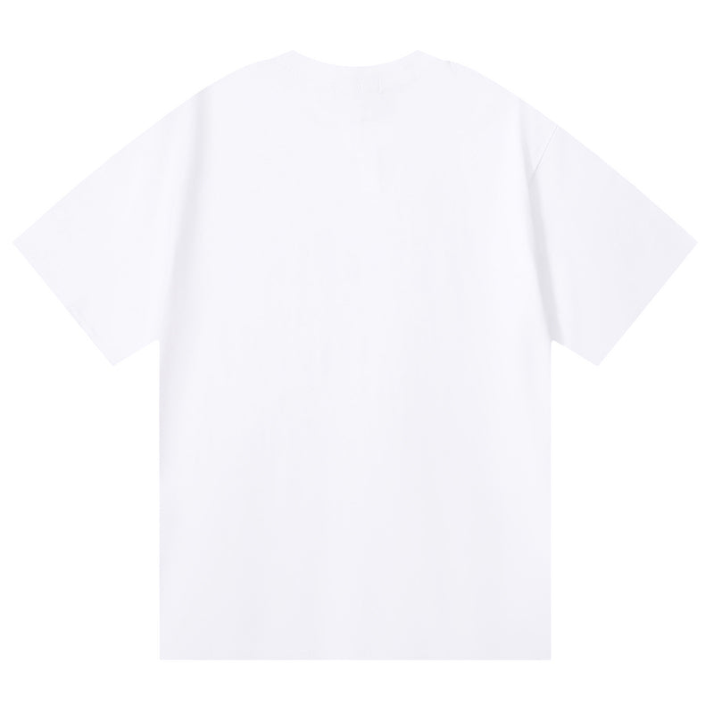 Purple Brand Logo Pattern Print T-Shirt | Black & White