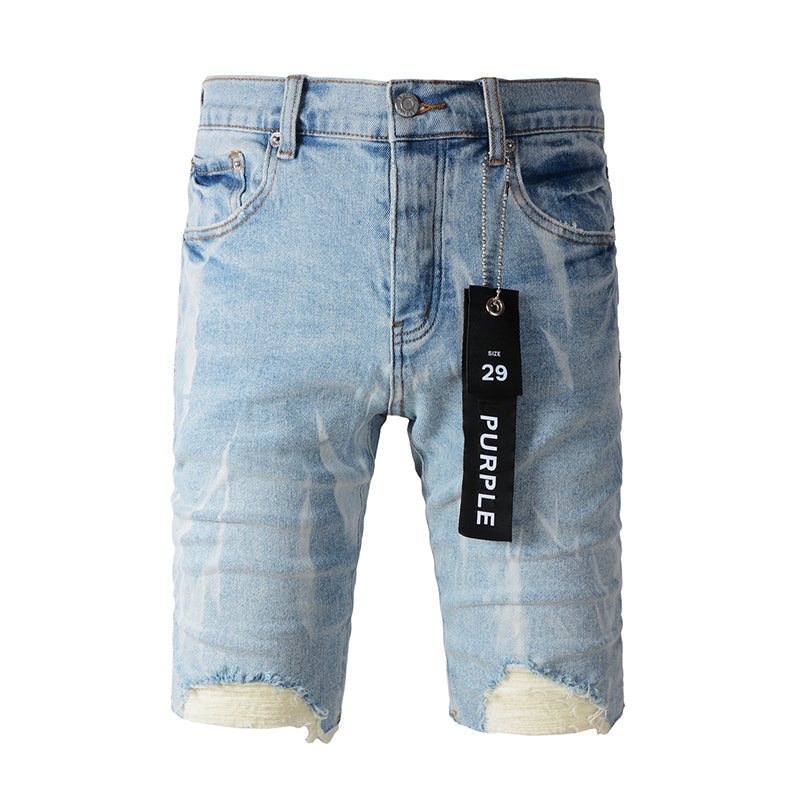 Purple Brand Relaxed-Fit Denim Shorts #5069
