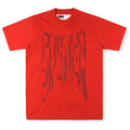 SP5DER Diffused Collegiate Graphic T-Shirt – Red / White
