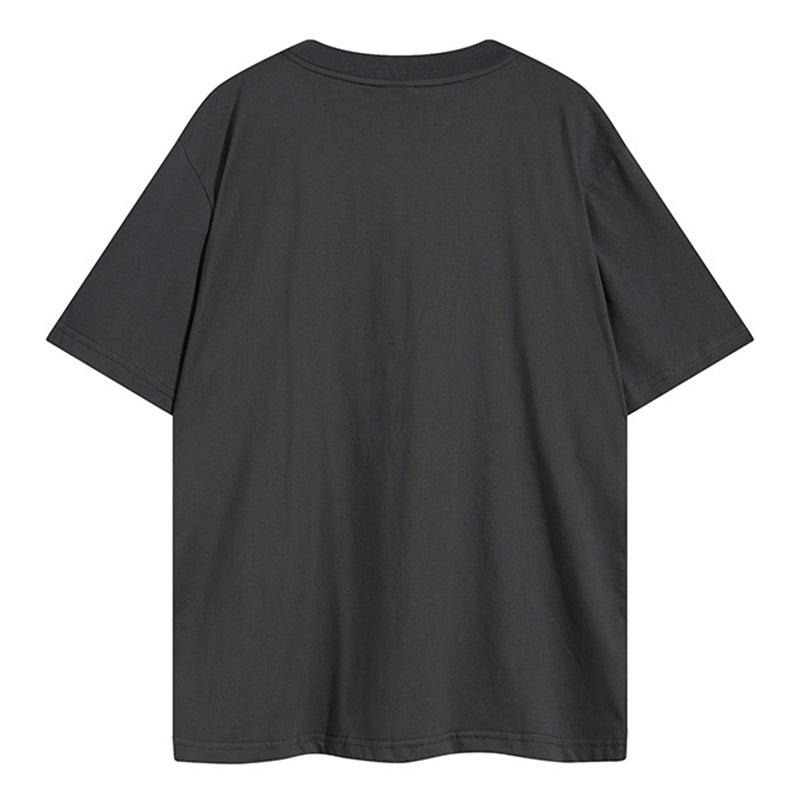 Sp5der Green Foam Printing Heavyweight T-Shirt – Grey Streetwear Graphic Tee