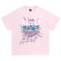 Sp5der Atlanta Print T-Shirt – Pink Streetwear Graphic Tee