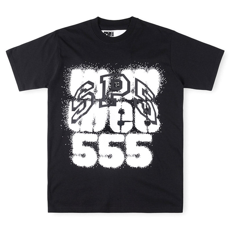 SP5DER SP555 Graphic T-Shirt – Black