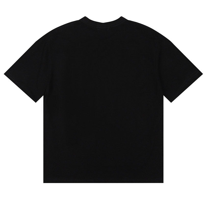 RHUDE Graphic T-Shirt | Premium Cotton Tee in Apricot, White & Black