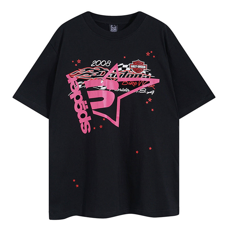SP5DER x Harley Davidson Vintage Graphic T-Shirt – Black
