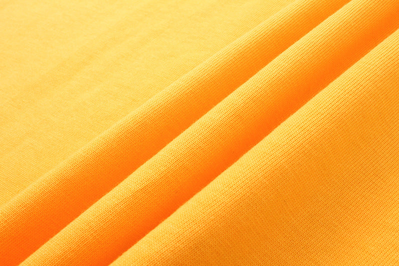Sp5der Green Foam Printing Heavyweight T-Shirt – Yellow Streetwear Graphic Tee
