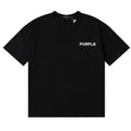 Purple Brand Logo Print T-Shirt | Black & White