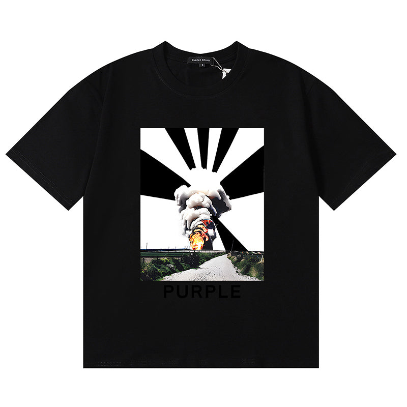 Purple Brand T-Shirt P24 | Black & White