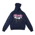 Sp5der Atlanta Hoodie – Navy Premium Streetwear Sweatshirt