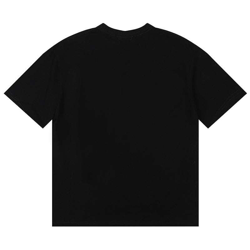 AMIRI Staggered Logo Print Cotton Jersey T-Shirt