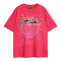 Sp5der Young Thug Punk T-Shirt – Red Streetwear Graphic Tee