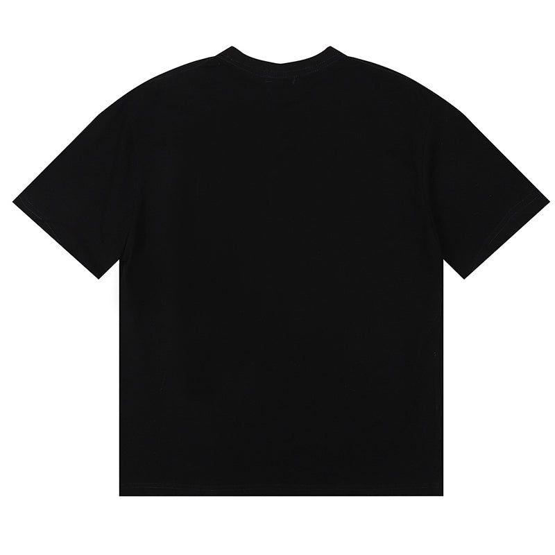 Purple Brand Logo Print T-Shirt | Black & White