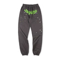 Sp5der Logo Foam Print Jogger Pants – Brown