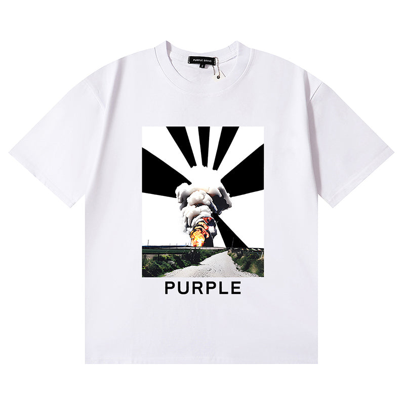 Purple Brand T-Shirt P24 | Black & White