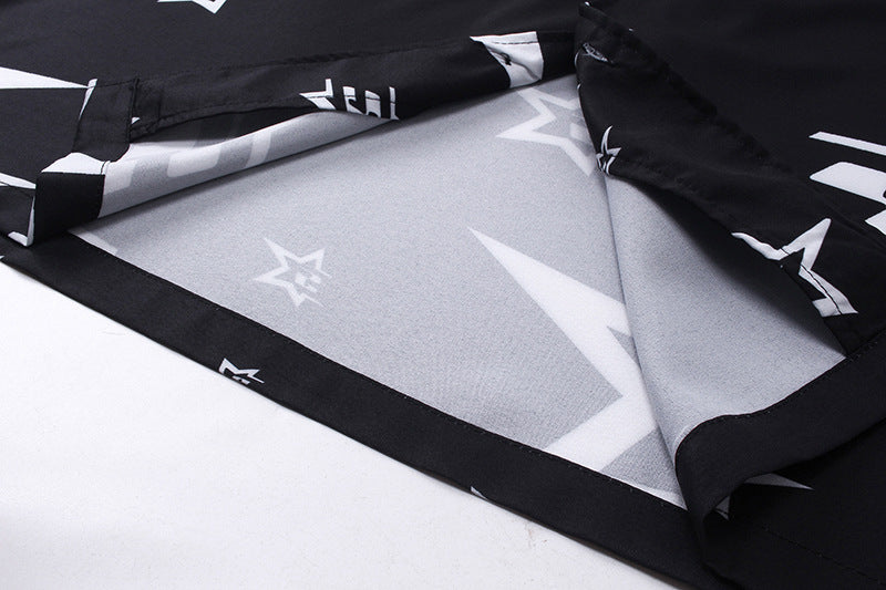 Sp5der Star Pattern Short-Sleeve Shirt – Premium Streetwear Graphic Tee