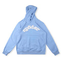 SP5DER Spider Web Graphic Hoodie – Blue