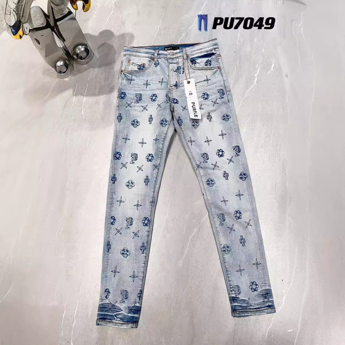 Purple Brand Skinny Jeans #7049 | Full Length Denim