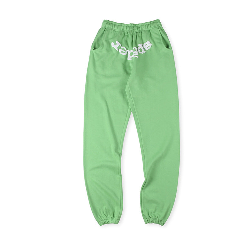 Sp5der White Foam Printing Pant Green #8308