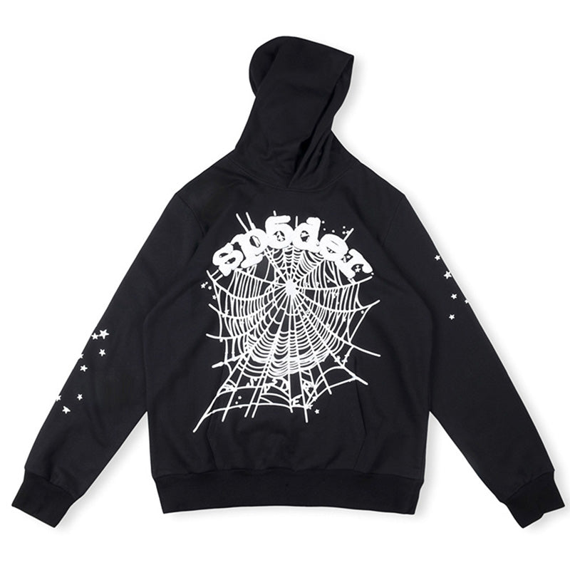 Sp5der OG Web Hoodie – Black Premium Streetwear Sweatshirt