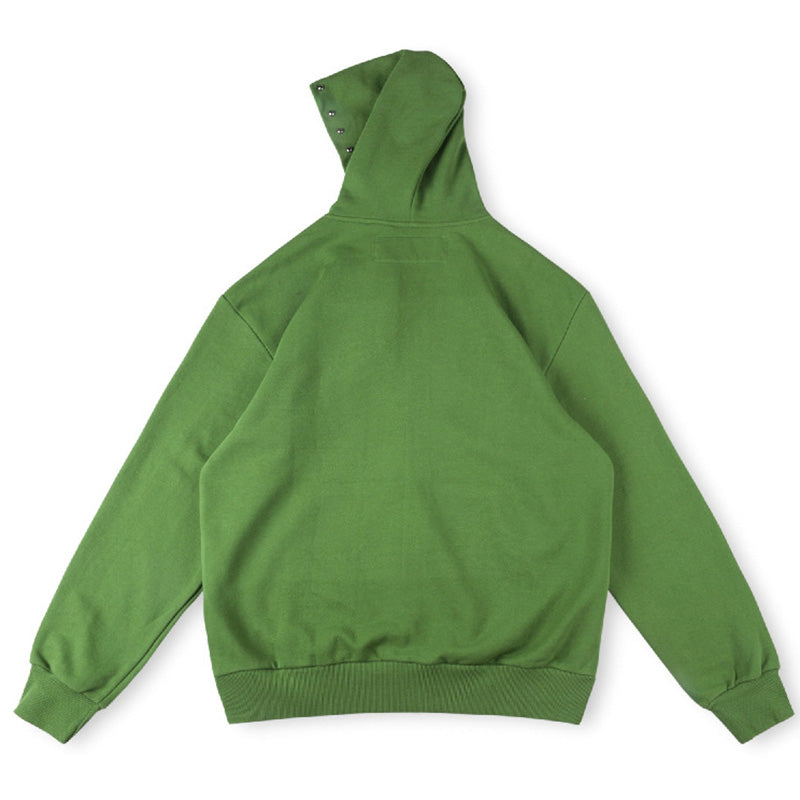 Sp5der OG Web Studded Zip Hoodie – Green Premium Streetwear Sweatshirt
