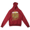 SP5DER Spider Web Gothic Punk Hoodie – Brown