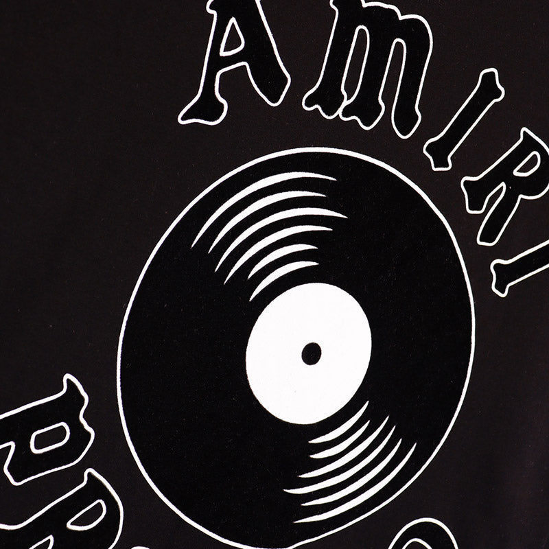 AMIRI Preemo Record Logo Print Cotton Jersey T-Shirt