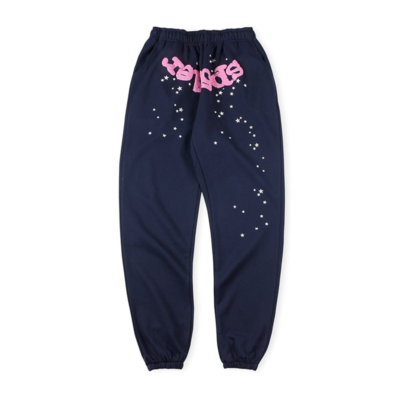 Sp5der Red Foam Printing Pant Navy #8151