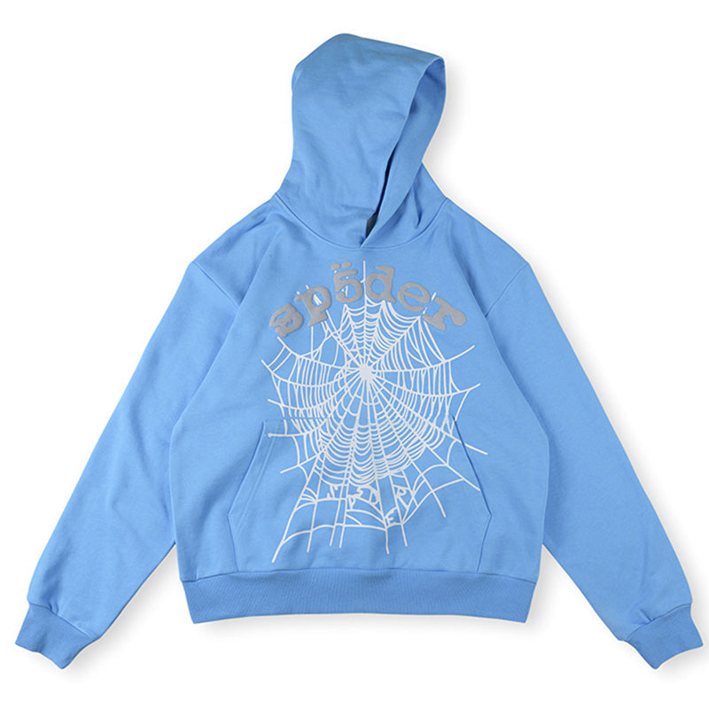 Sp5der OG Web V2 Hoodie – Blue Premium Streetwear Sweatshirt