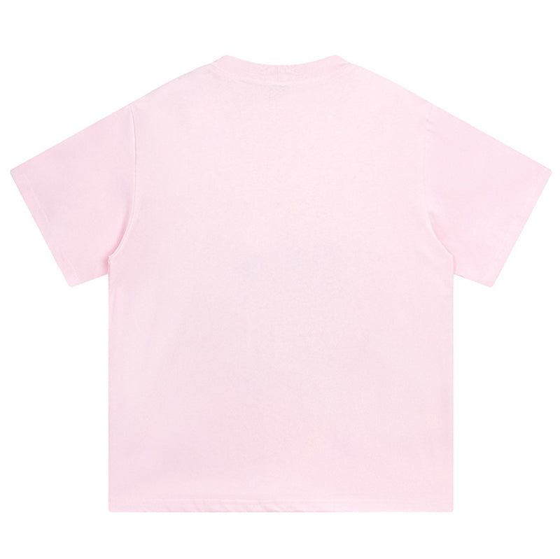 Sp5der Atlanta Print T-Shirt – Pink Streetwear Graphic Tee