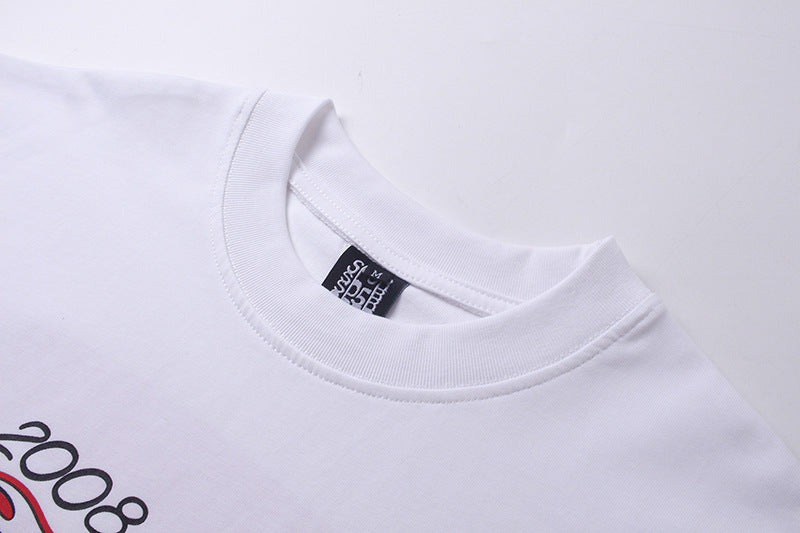 Sp5der x Harley Davidson Vintage T-Shirt – White Streetwear Graphic Tee