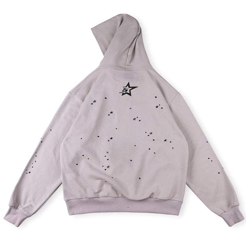 Sp5der Star Girl Hoodie – Grey