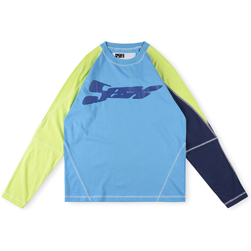 SP5DER Technomarine Long Sleeve T-Shirt – Blue
