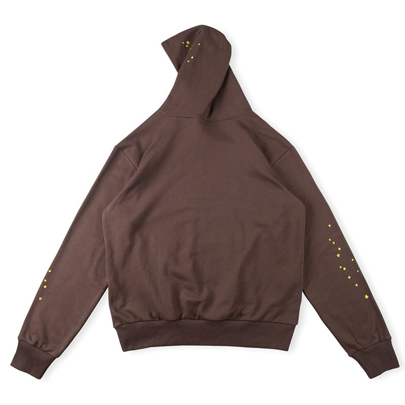 SP5DER Worldwide Graphic Hoodie – Brown