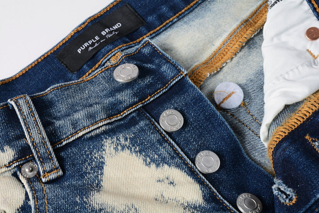 Purple Brand Relaxed Fit Denim Shorts