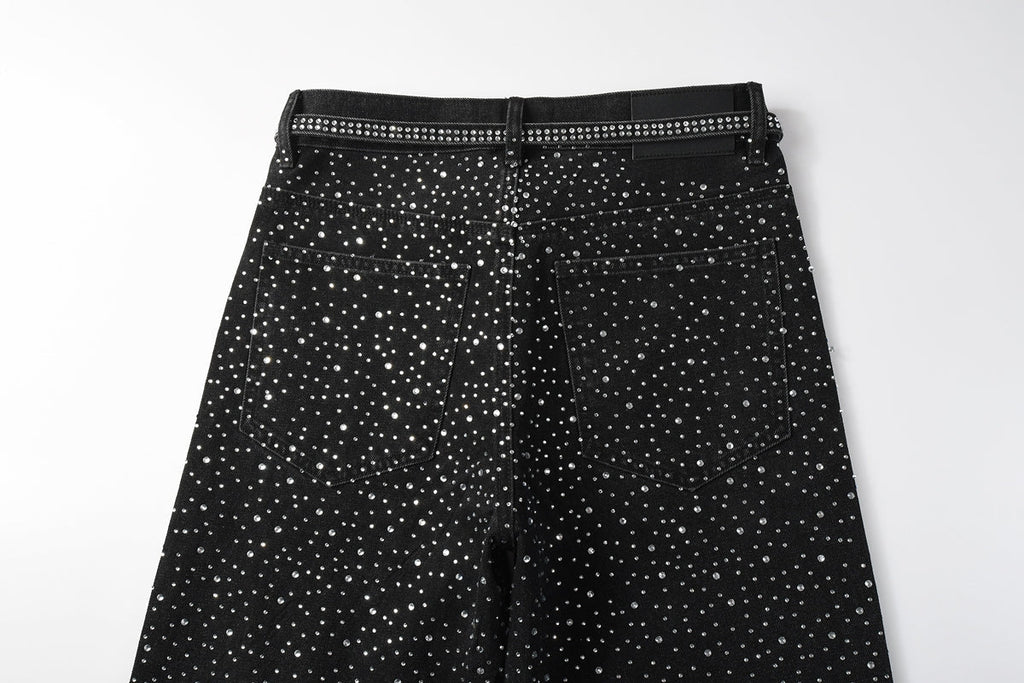 Purple Brand Crystal Diamond Skinny Jeans #9128