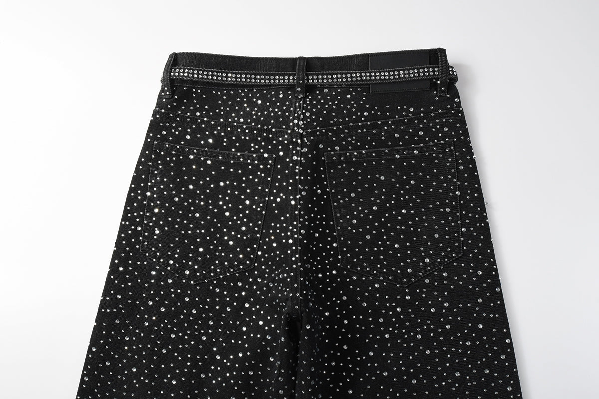 Purple Brand Crystal Diamond Skinny Jeans #9128