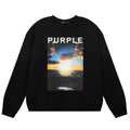 Purple Brand Logo Printed Sweatshirt