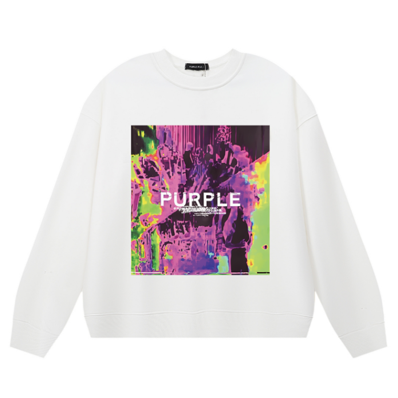 Purple Brand Logo Printed Sweatshirt