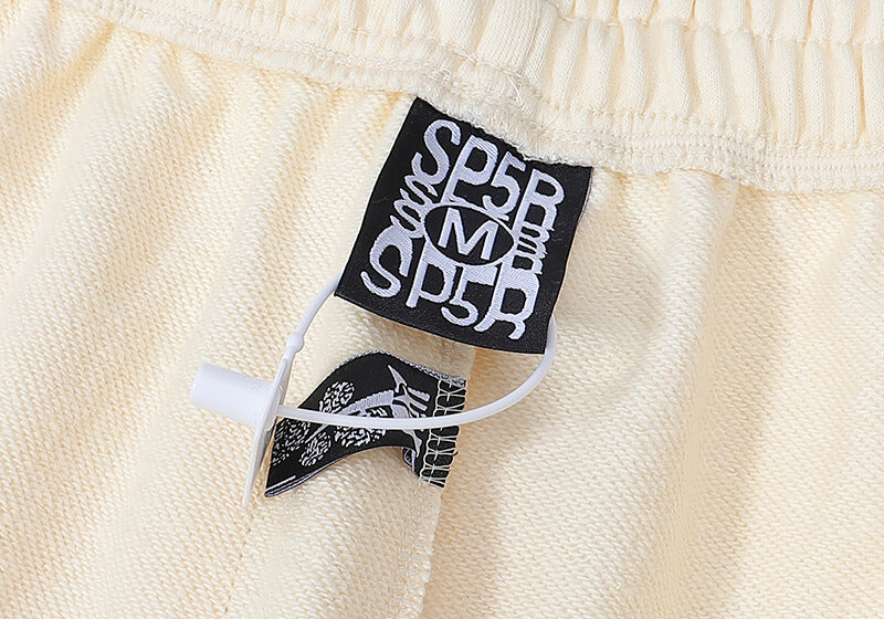 Sp5der Logo Foam Print Jogger Pants – Black