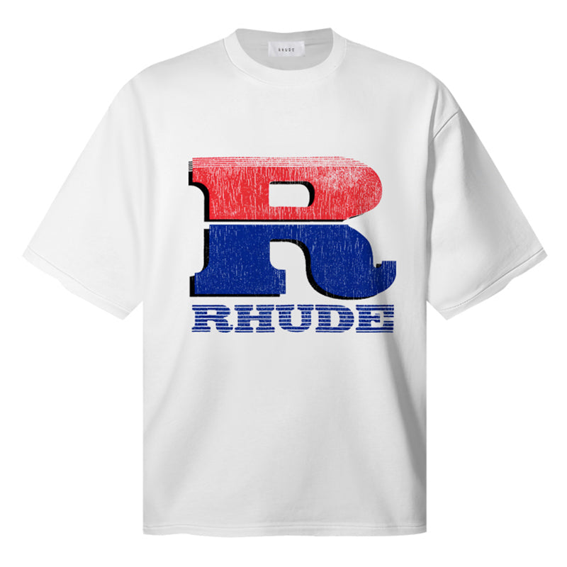 Rhude Split Petrol Logo Tee