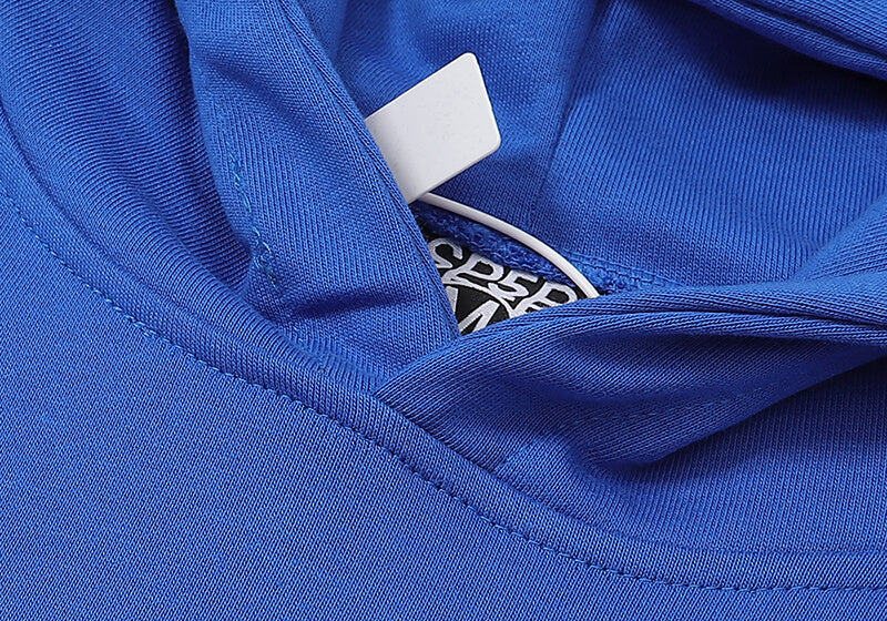SP5DER Spider Web Graphic Hoodie – Blue (Heavyweight)