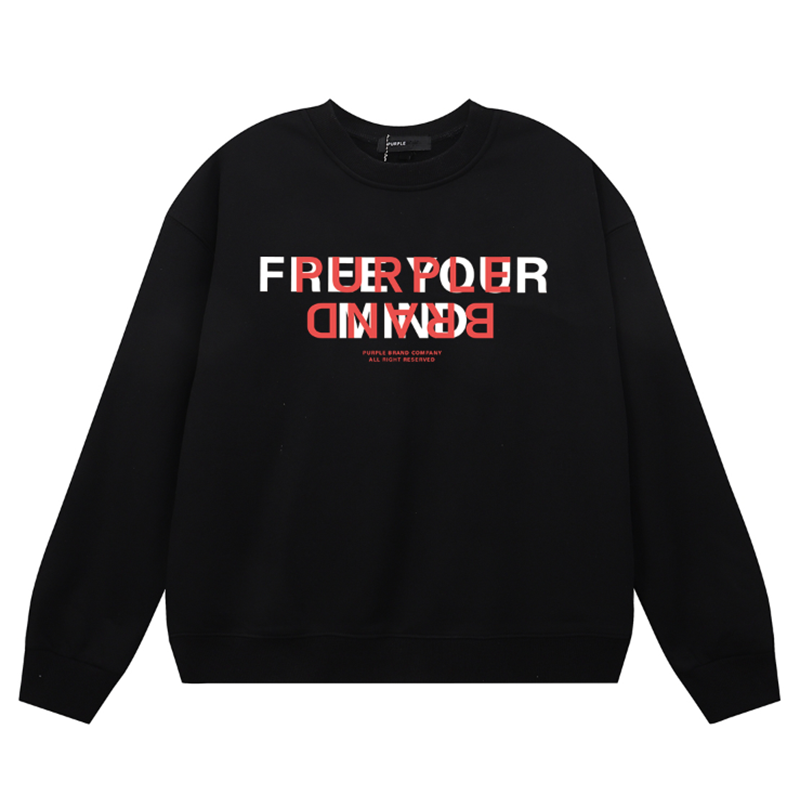Purple Brand Logo Printed Sweatshirt