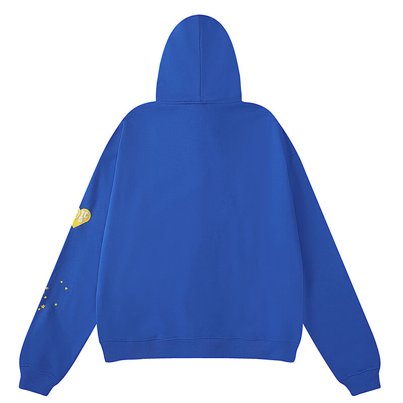 Sp5der TC5555 Spider Web Hoodie – Blue Premium Streetwear Sweatshirt
